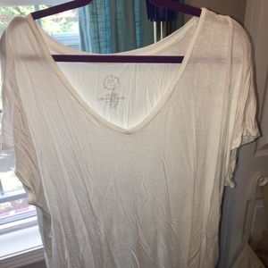 White dolman top